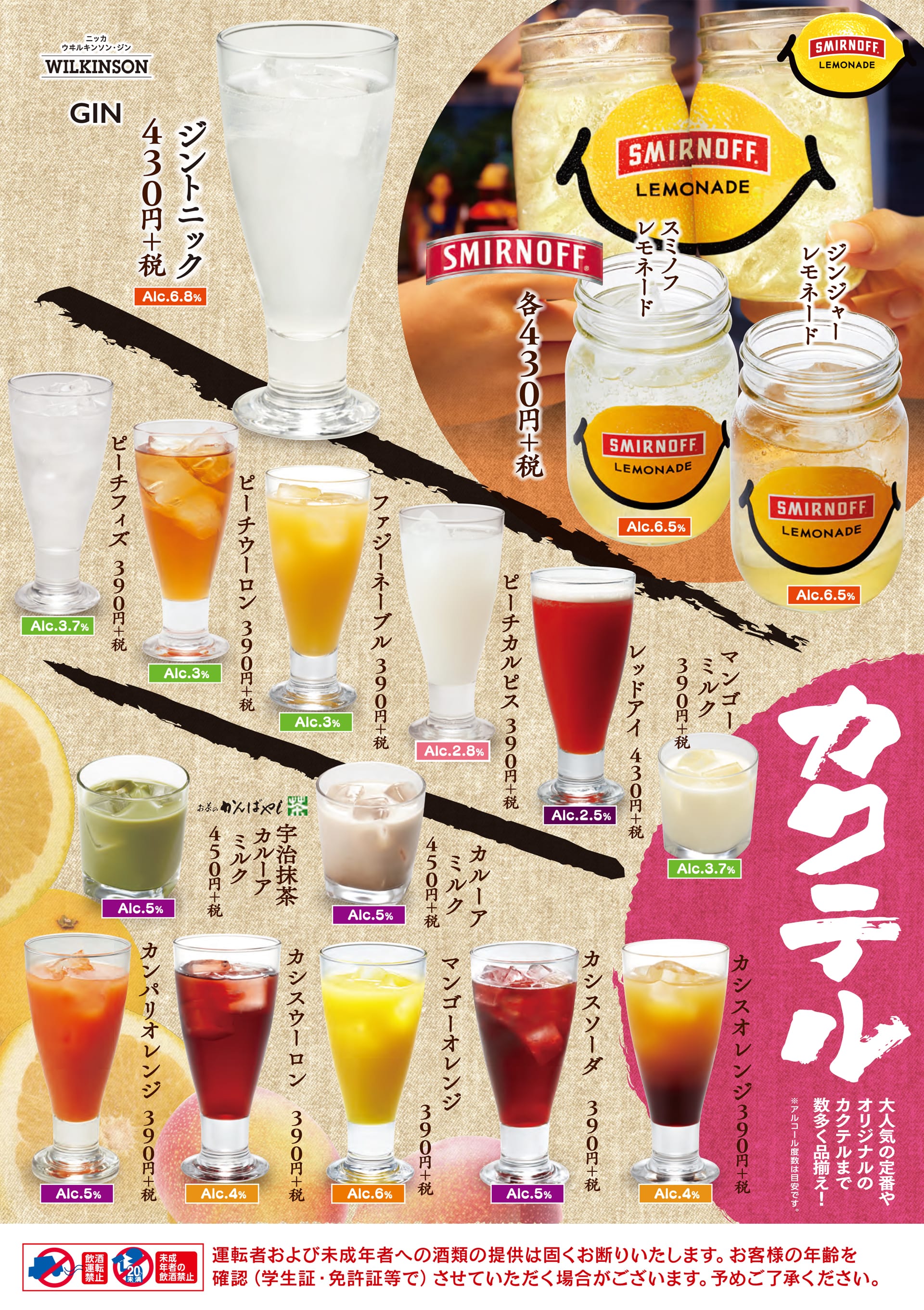 酔虎伝 カクテル