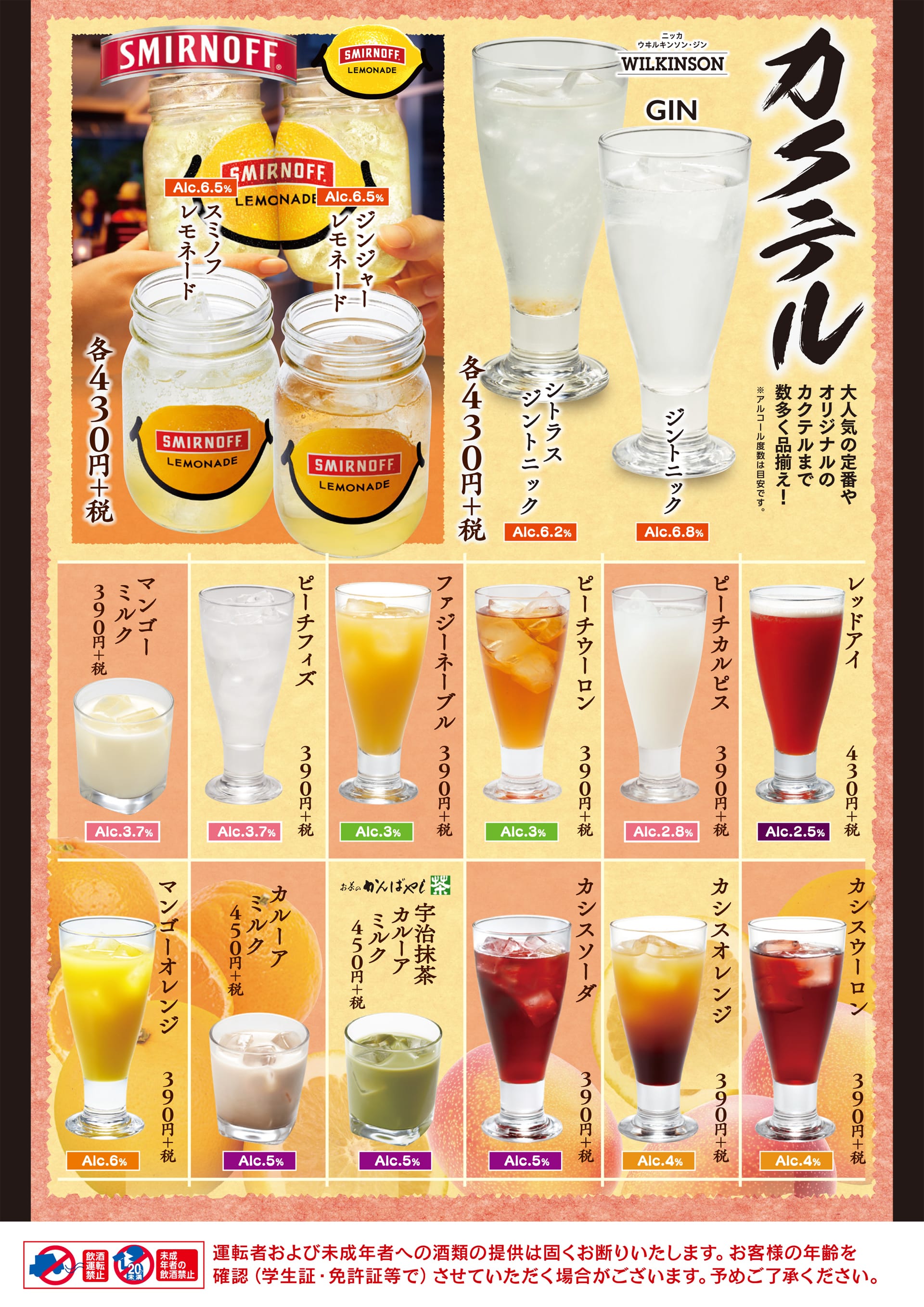 酔虎伝 カクテル
